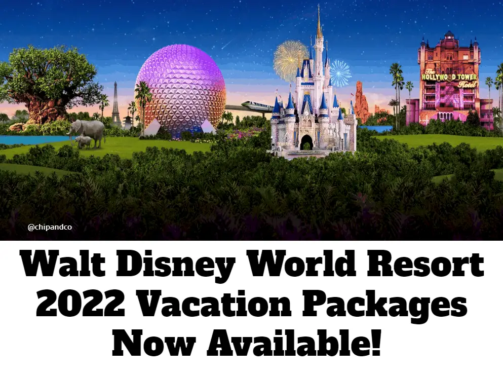 Walt Disney World Resort 2022 Vacation Packages Now Available!