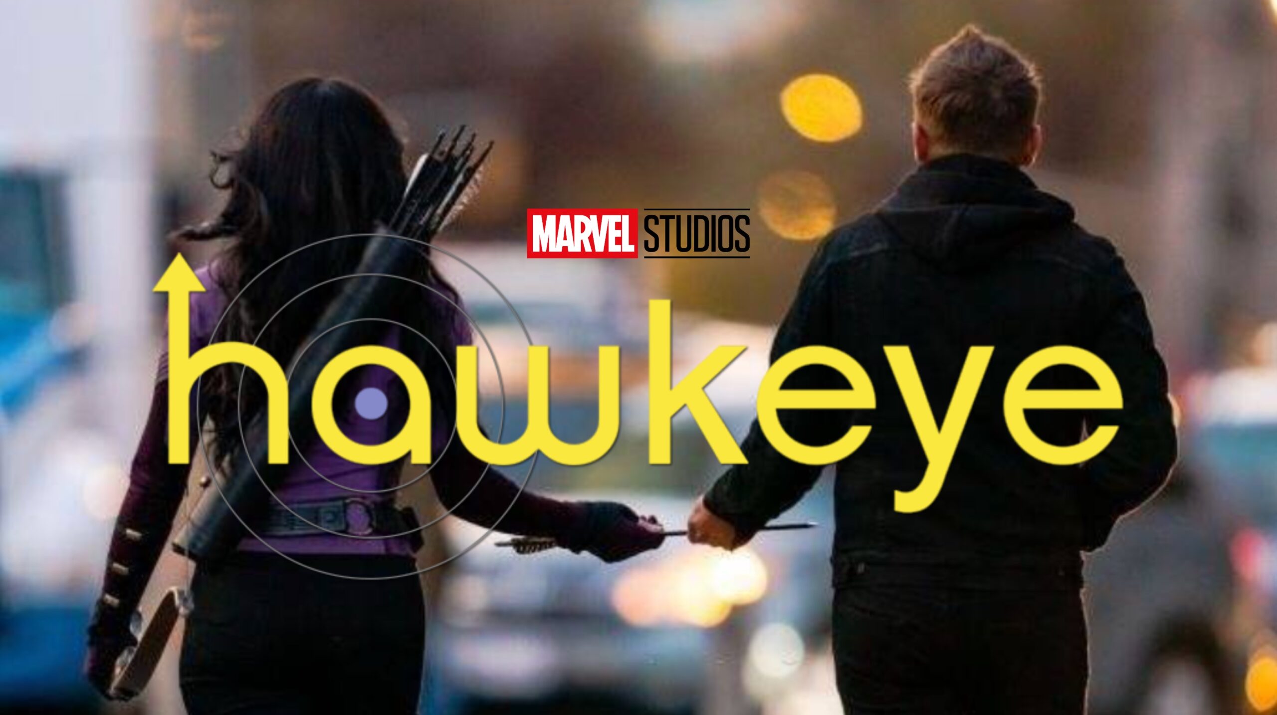 Hailee Steinfeld as Kate Bishop and Jeremy Renner as Clint Barton in the Hawkeye Series