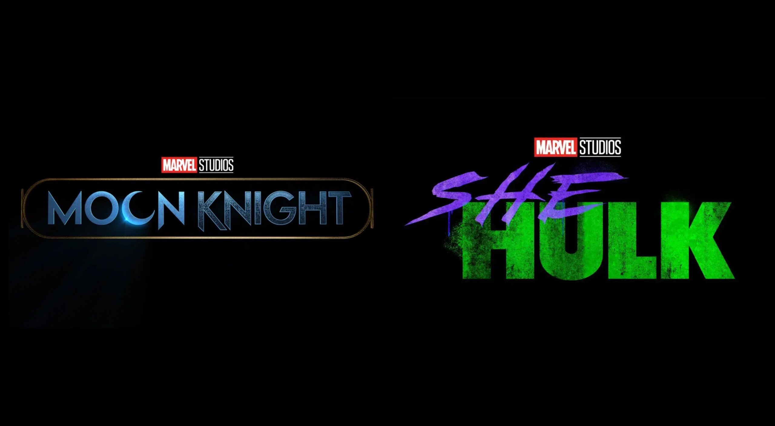 Marvel Studios Moon Knight and She-Hulk Logos