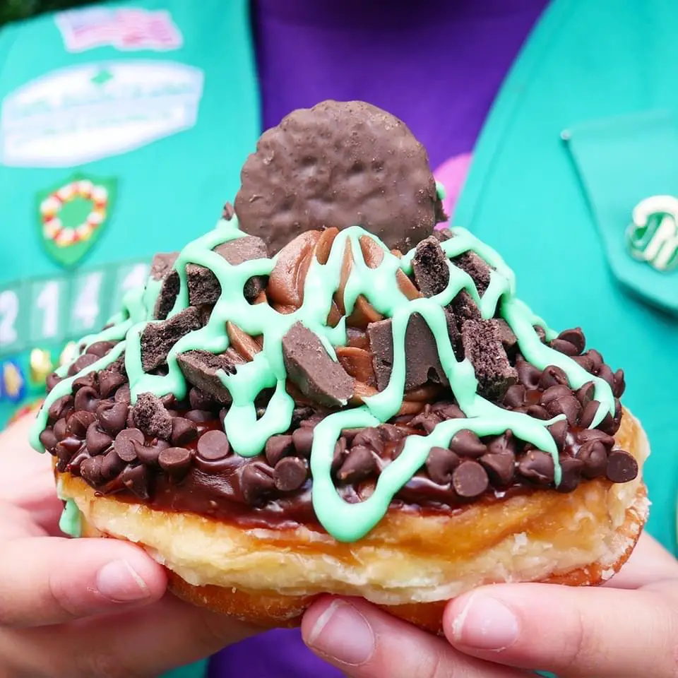 You Have To Try This Girl Scout Thin Mint Donut At Disney Springs