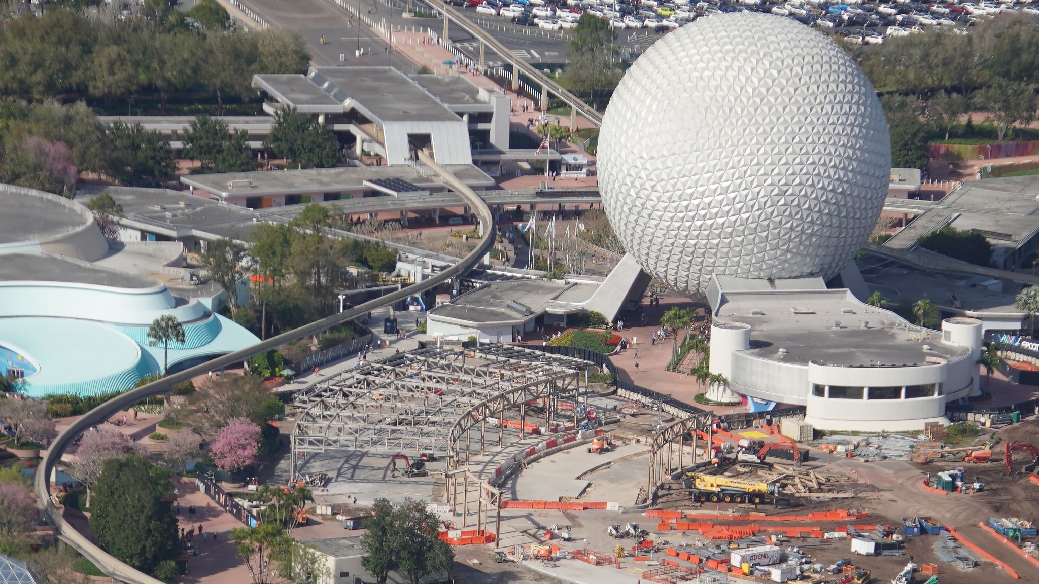 Aerial look at the demolition of Innoventions West