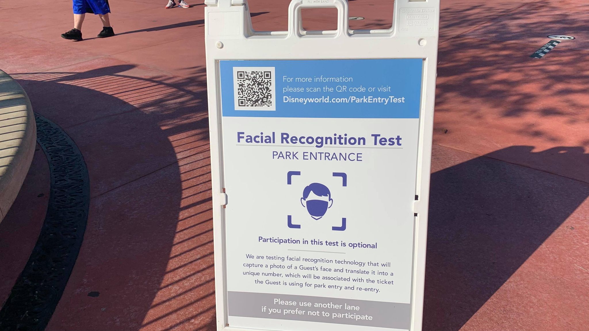 Closer Look at the Facial Recognition Test happening now in the Magic Kingdom