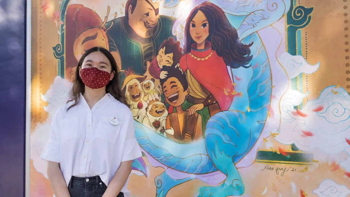 Artwork Inspired by Disney’s ‘Raya and the Last Dragon’ now in display in Downtown Disney