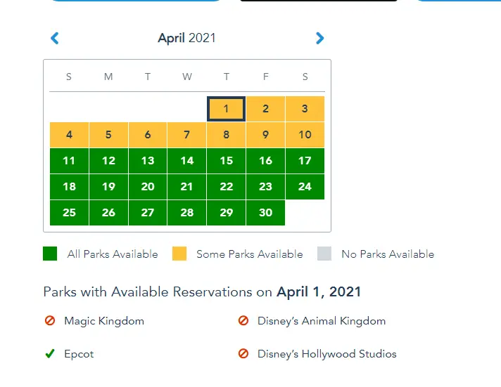 Disney World Theme Park Reservations Filling Up For Spring Break