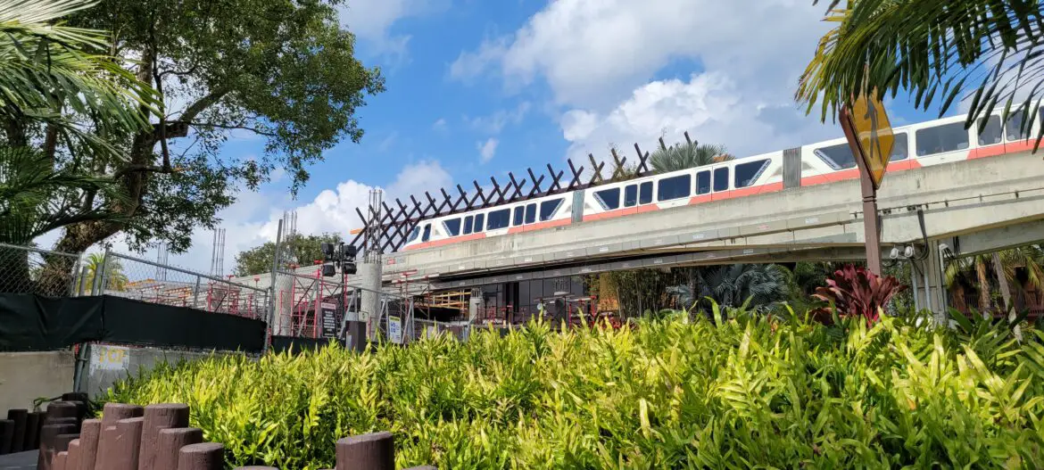 Disney’s Polynesian Resort Monorail Station Construction Update