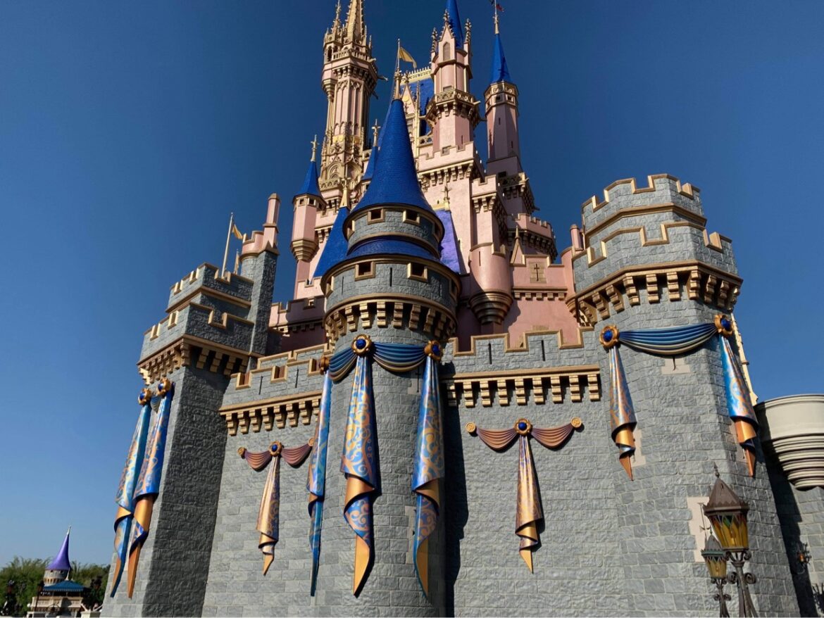 New Decor added to Cinderella Castle for 50th Anniversary Celebration