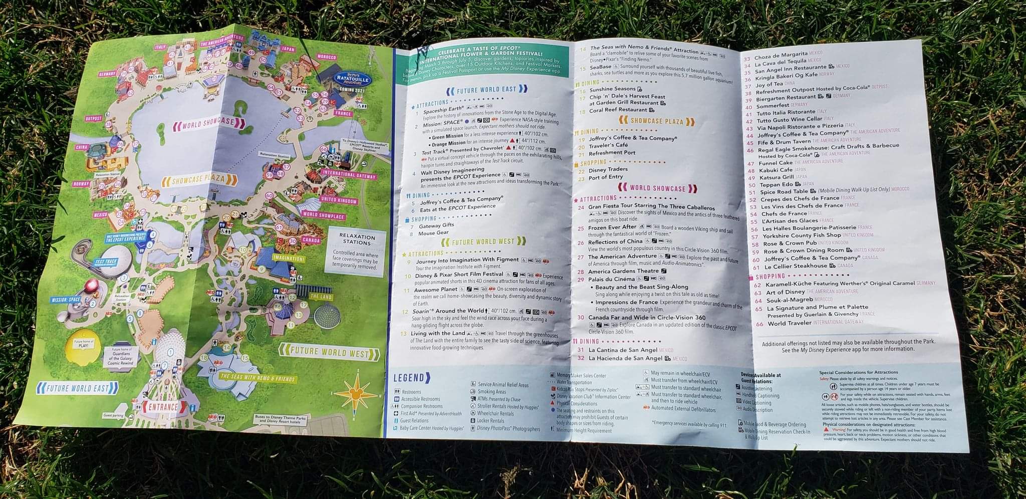 Epcot Flower & Garden Festival Map
