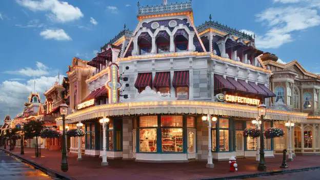 New look for Main Street Confectionery for Disney World’s 50th Anniversary