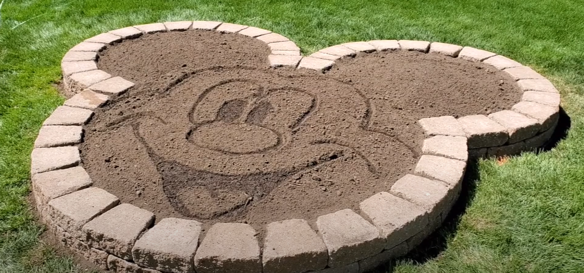 Mickey Mouse Flower Bed