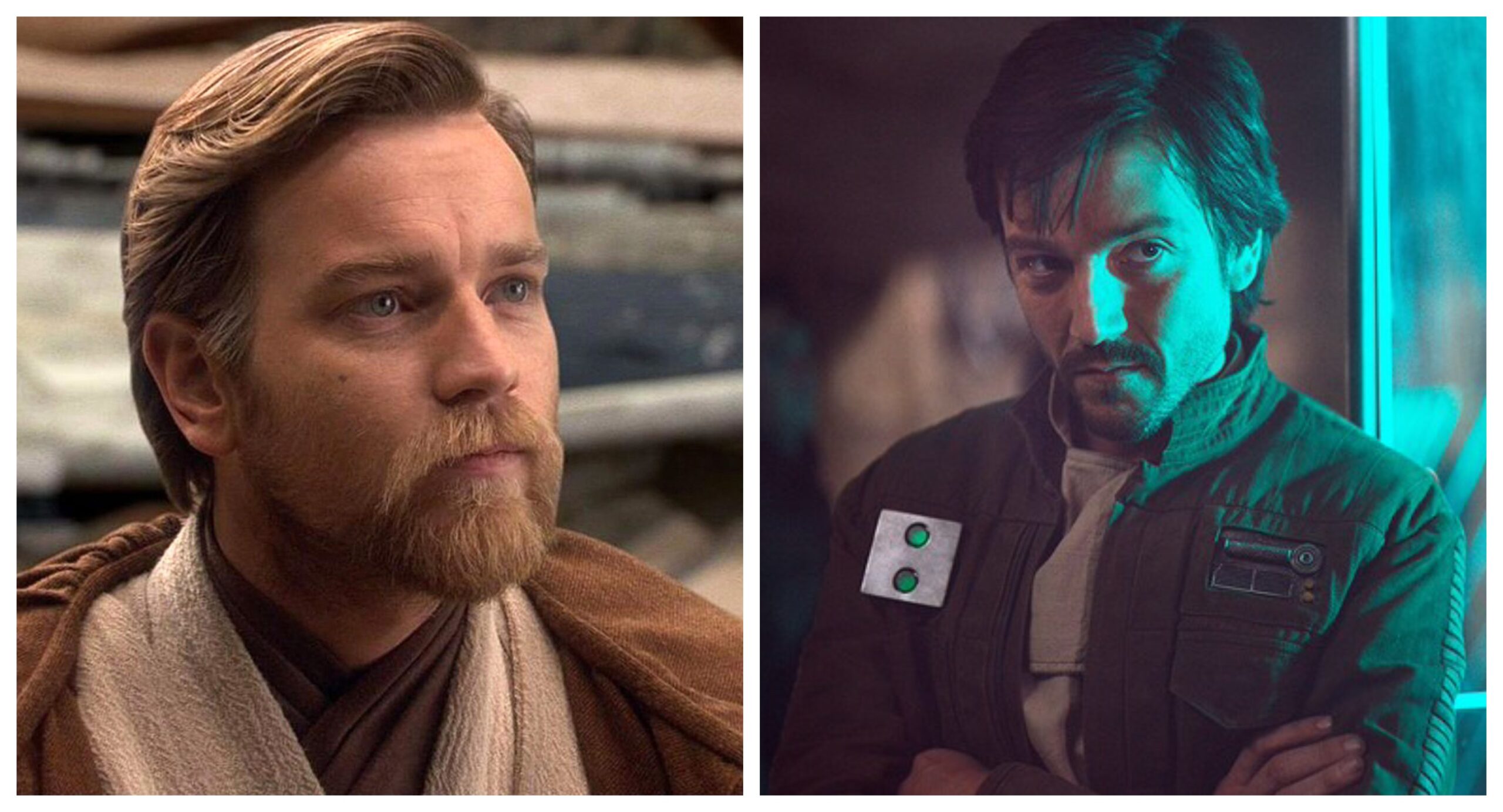Ewan McGregor as Obi-Wan Kenobi and Diego Luna as Cassian Andor
