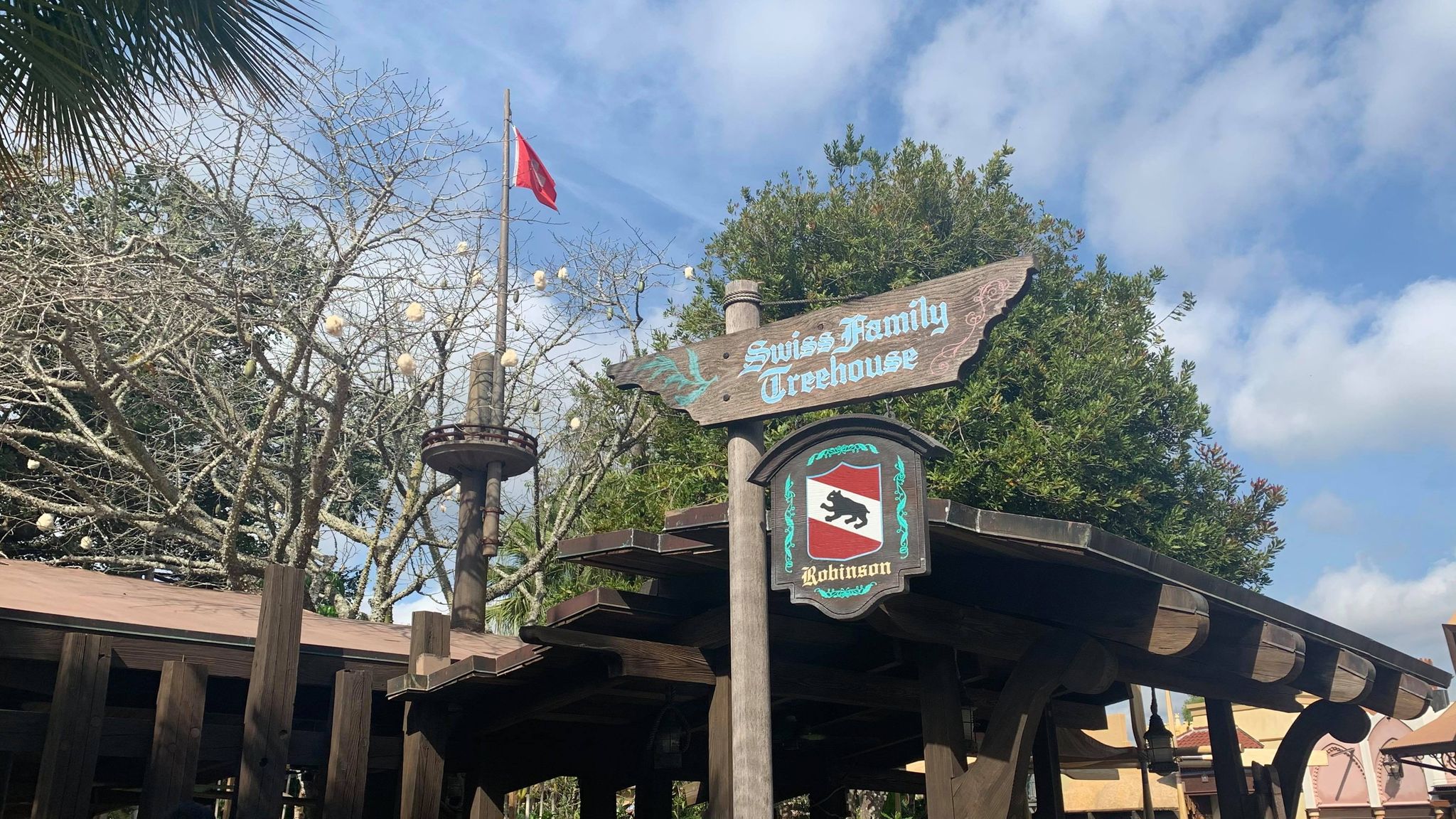Swiss Family Treehouse Sign
