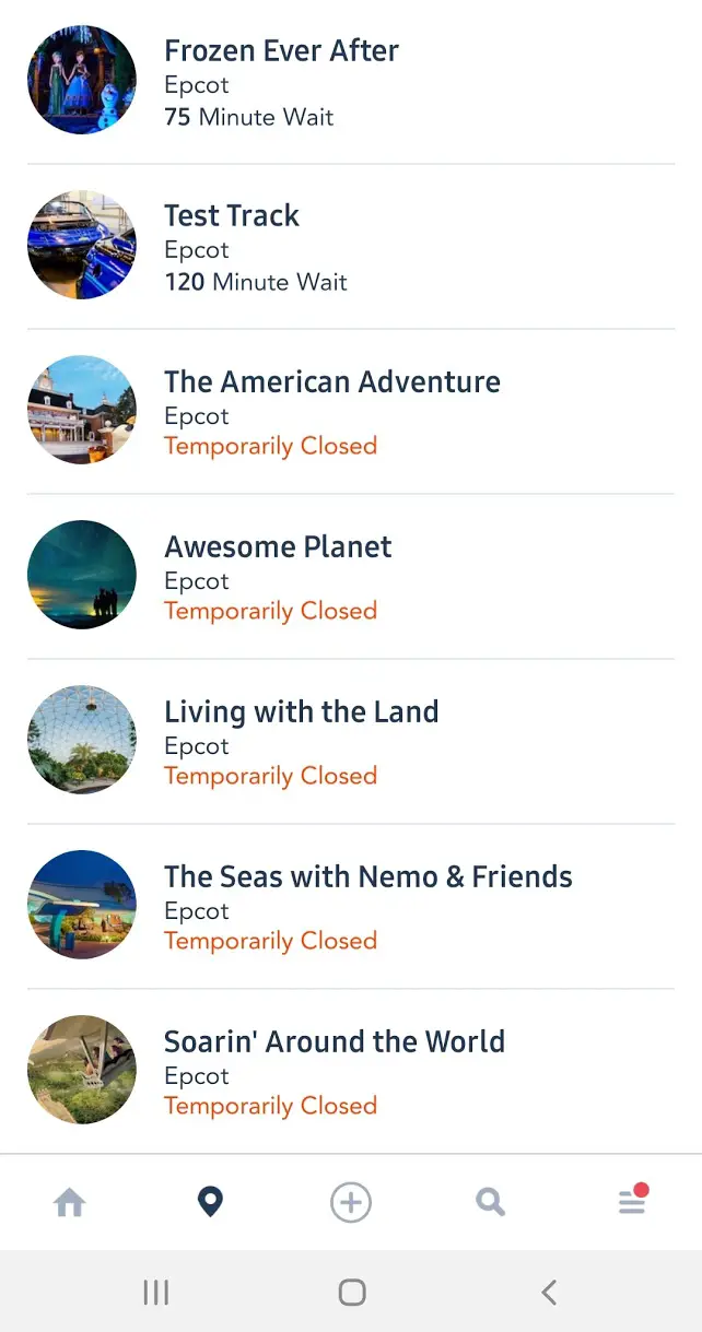 Power Outage in Epcot closes several attractions
