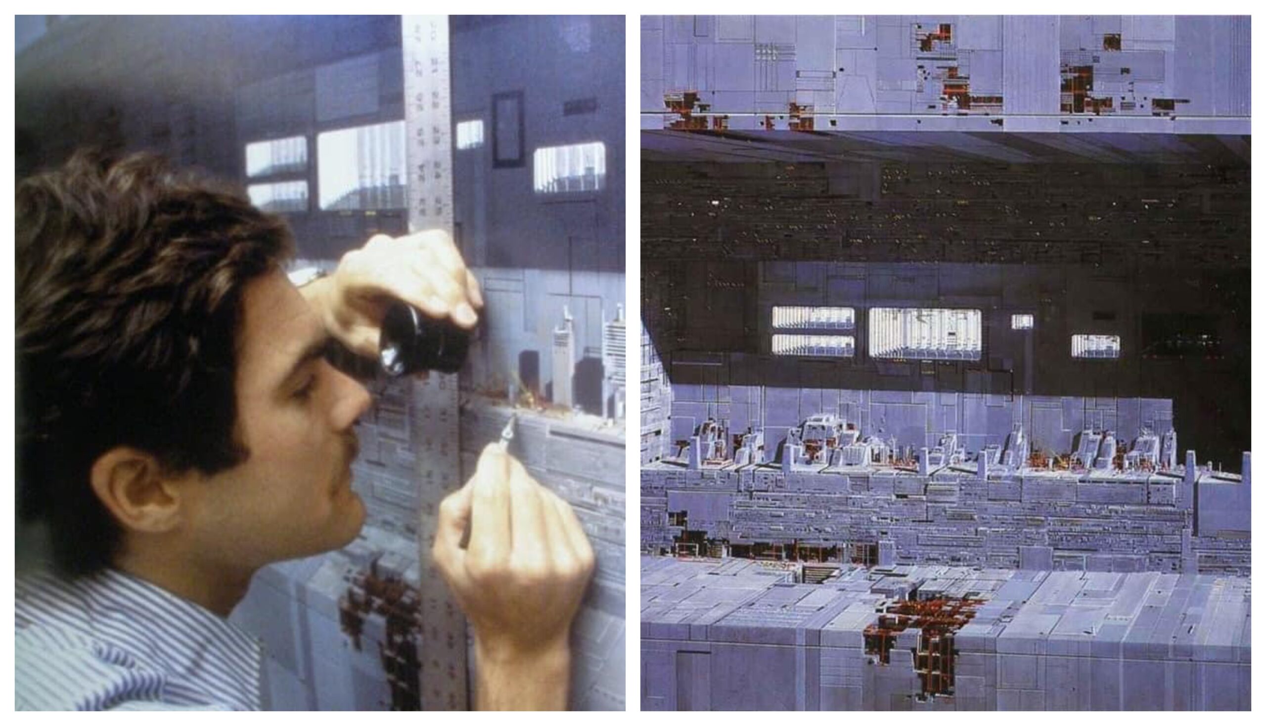 Artists at work on Star Wars Backdrops