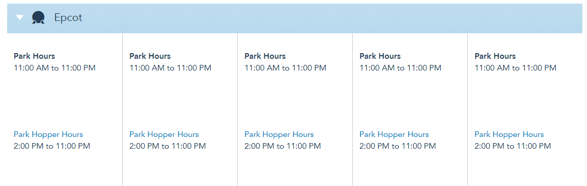 Theme Park Hours for Disney World have been extended in April!