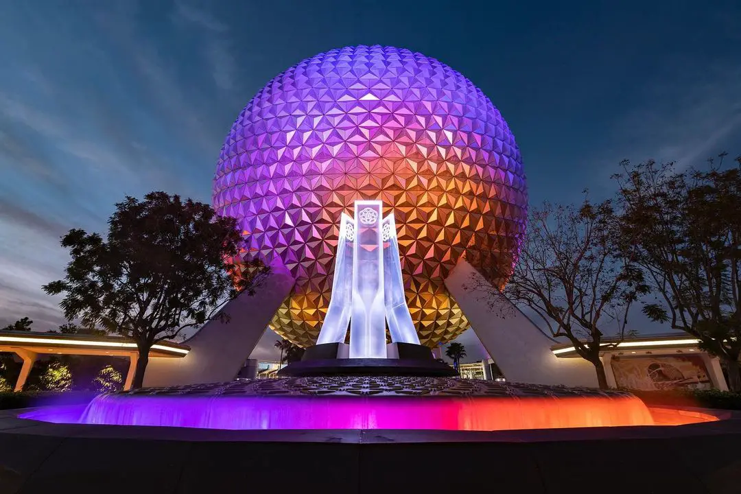 Disney shares first look at Spaceship Earth lighting being added