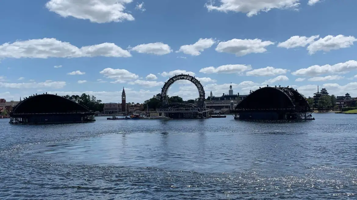 First Look: Harmonious Water Testing Happening in Epcot