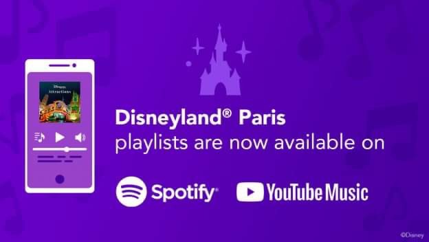 Disneyland Paris New Park Themed  Playlists On Spotify And Youtube Music!
