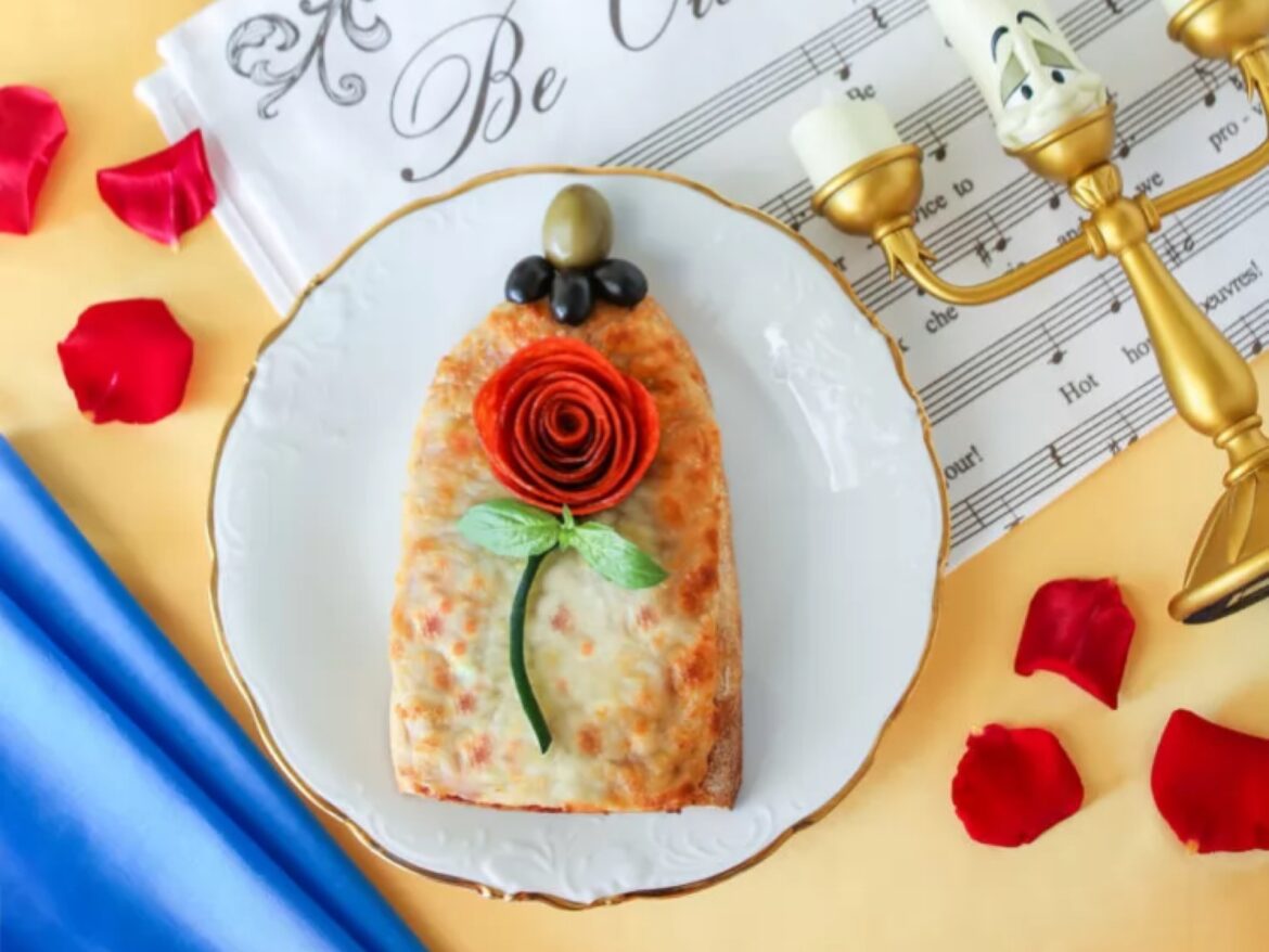 Surprise Your Guests With An Enchanted Rose Pizza From Beauty And The Beast!