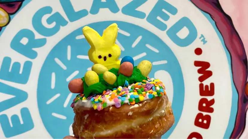 New Rolling With My Peeps Donut At Everglazed Donuts!