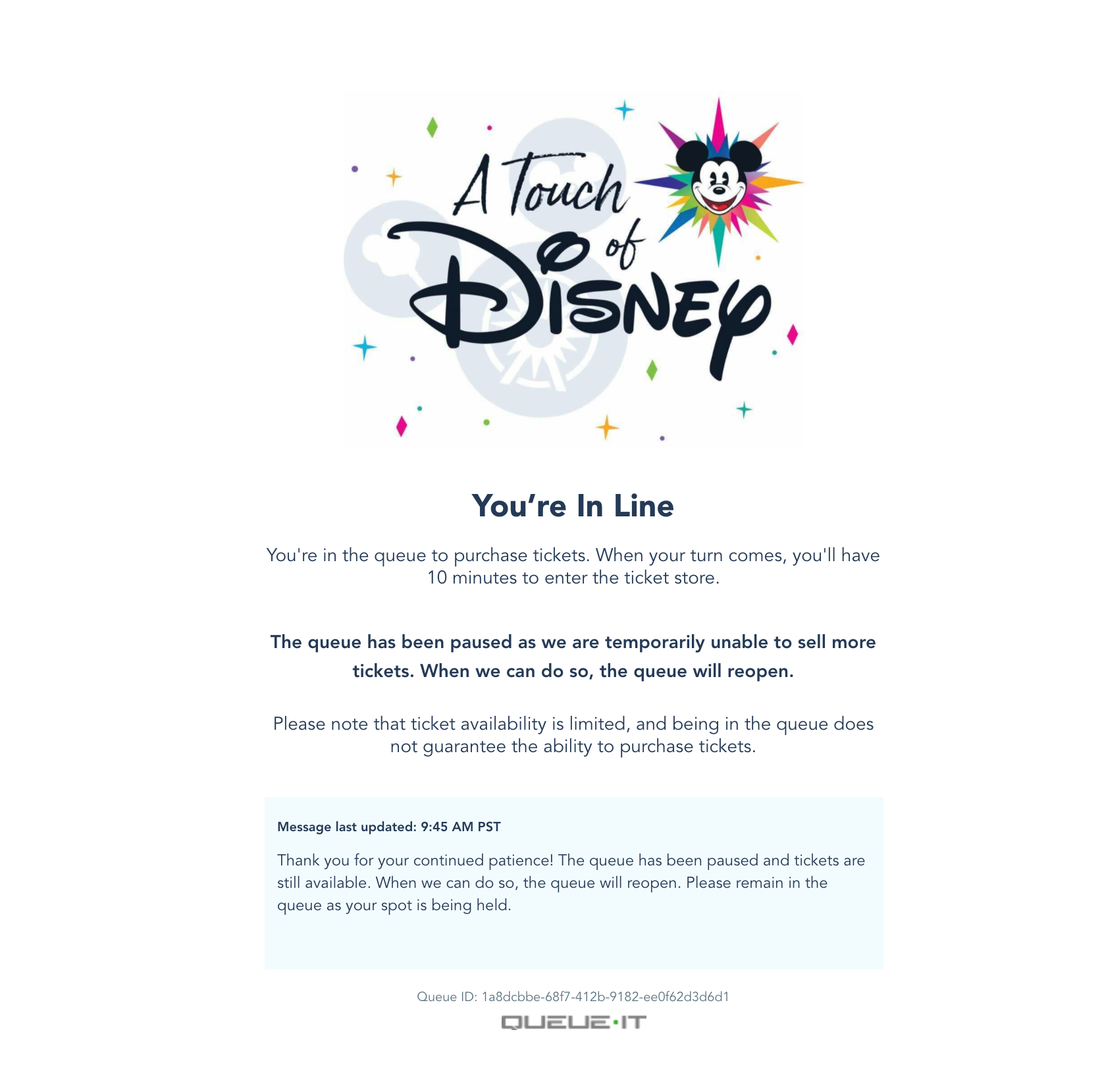Tickets for A Touch of Disney Experience at Disney's California Adventure Now Available