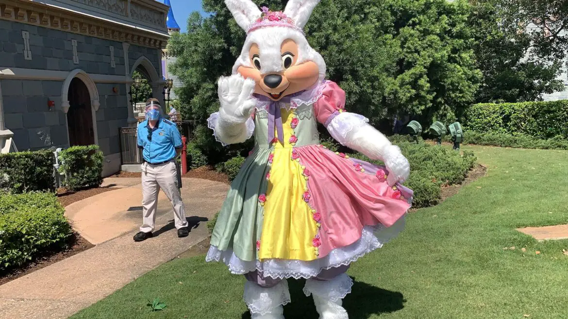 Mr & Mrs. Bunny are out hiding Easter Eggs in the Magic Kingdom