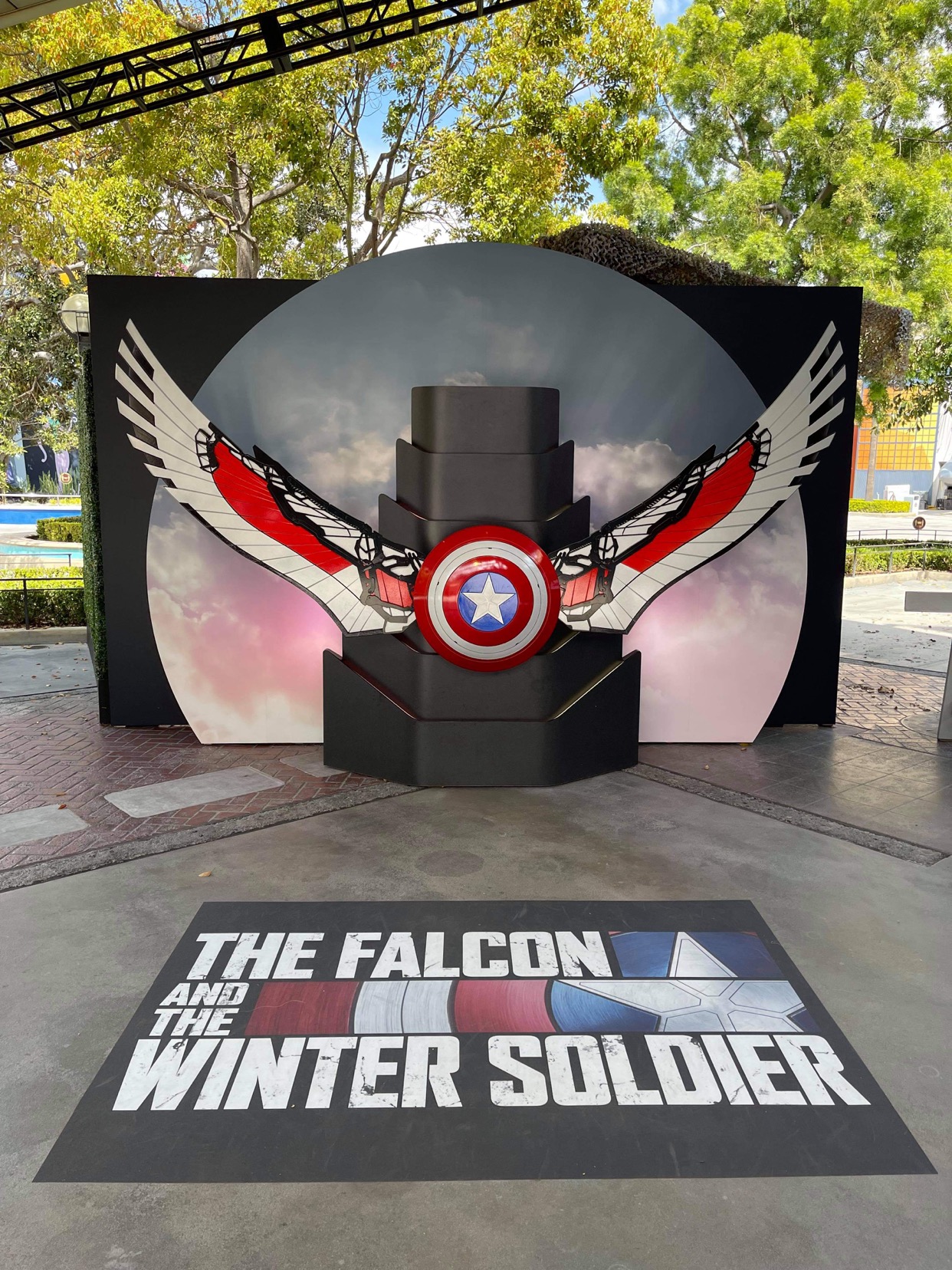 The Falcon & Winter Soldier Photo Op in California Adventure