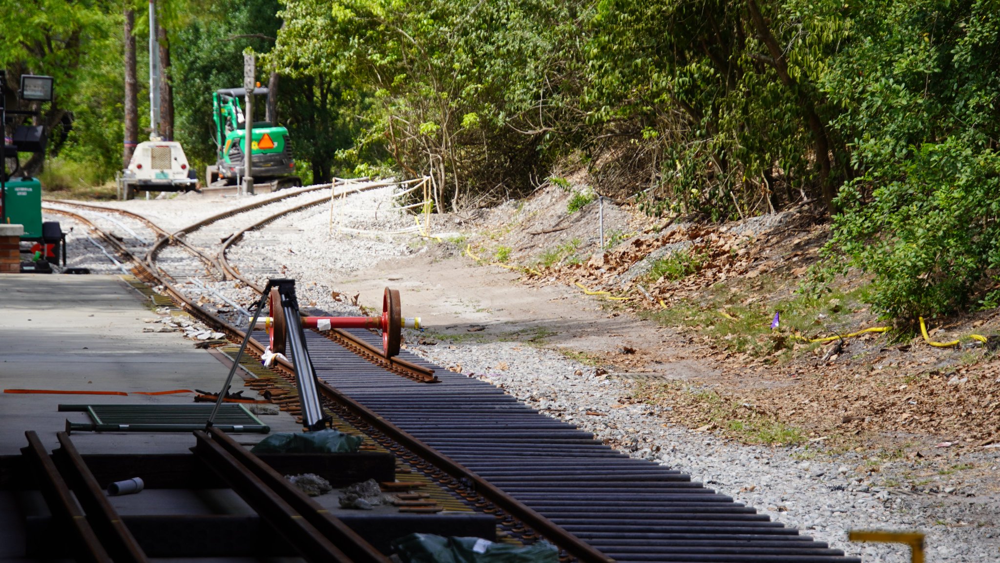 New Tracks are being layed out for Walt Disney World Railroad
