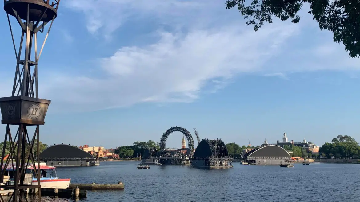 Fifth Barge is now in place in Epcot’s Harmonious