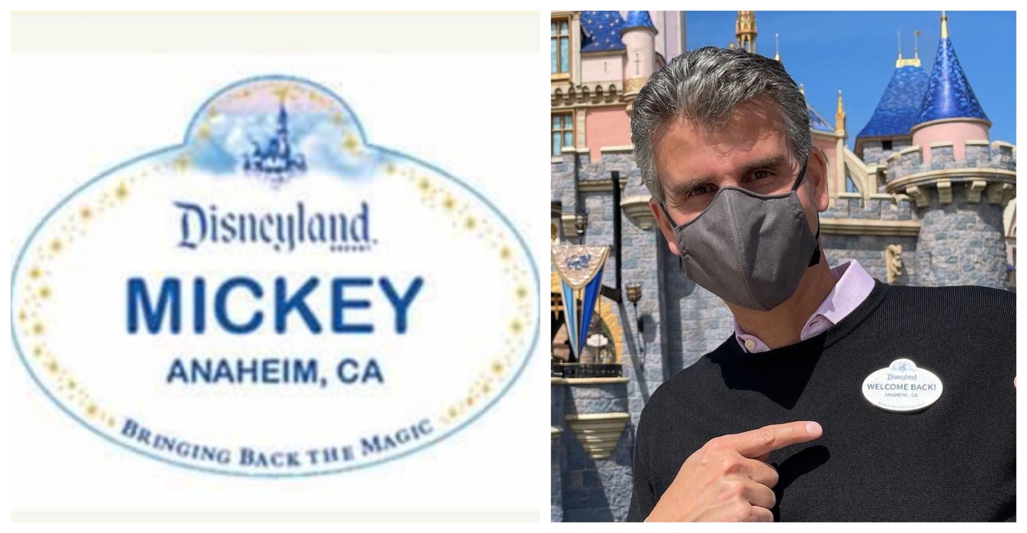 Disneyland cast member badge