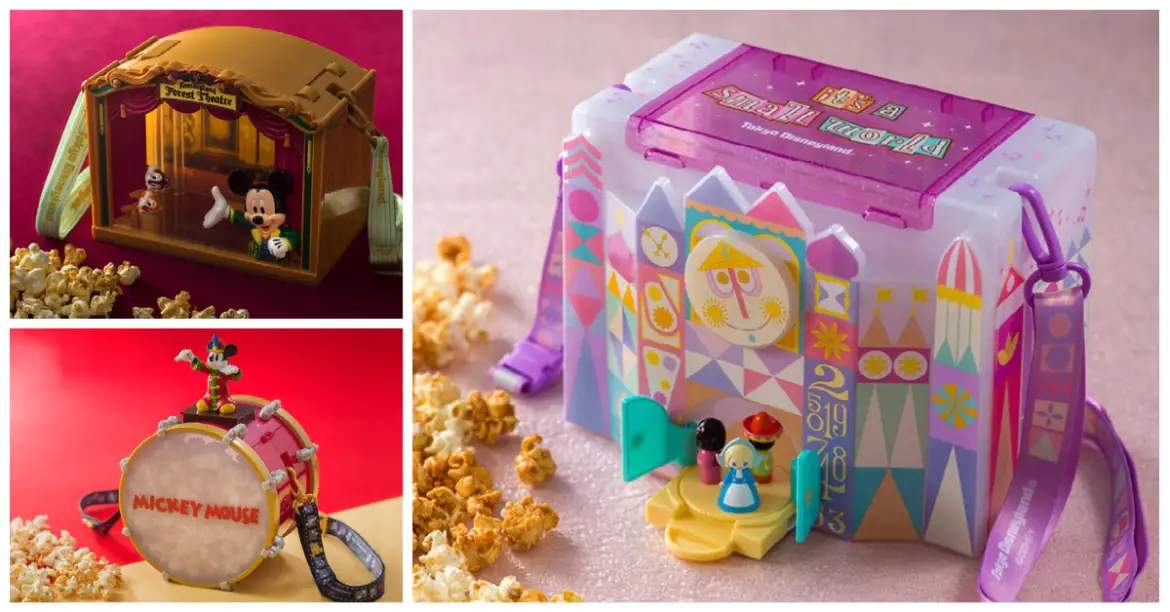 New Disney Popcorn Buckets Celebrate Tokyo Disneyland’s Latest Expansion