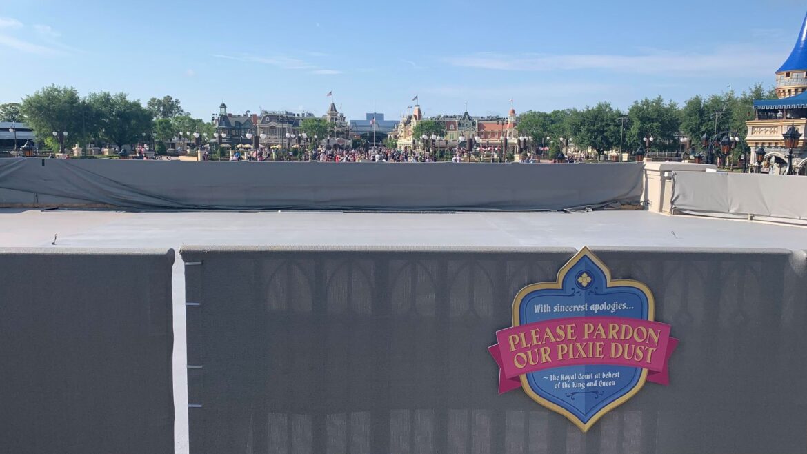 Cinderella Castle Stage resurfacing almost complete for Magic Kingdom 50th