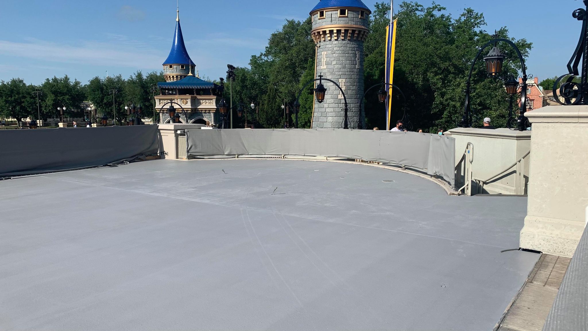 Cinderella Castle Stage resurfacing