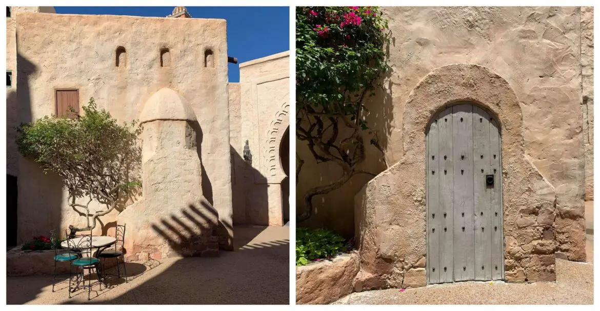 Famous Morocco Pavilion wall has undergone some changes