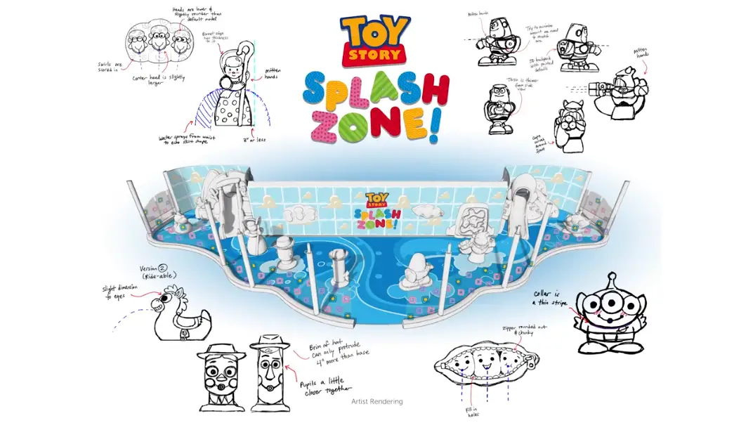 Toy Story Splash Zone coming to the Disney Wish