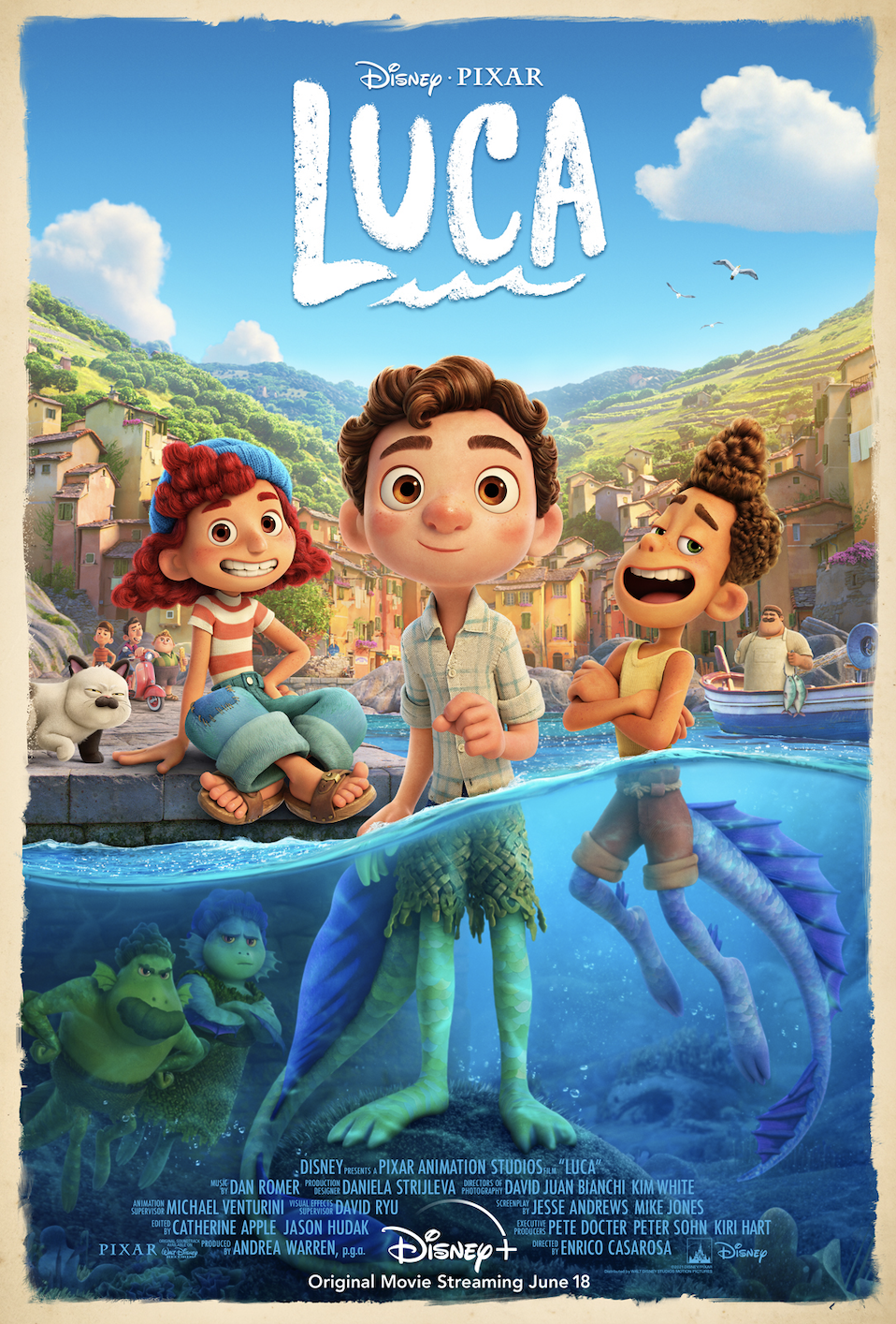 New Trailer for Pixar's Luca coming to Disney+ this June!