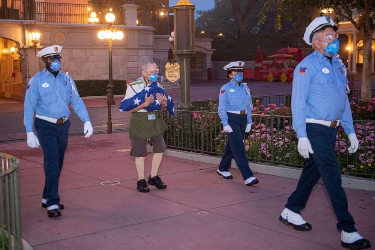 92 Year Old Disney Cast Member and Navy vet honored at the Magic Kingdom