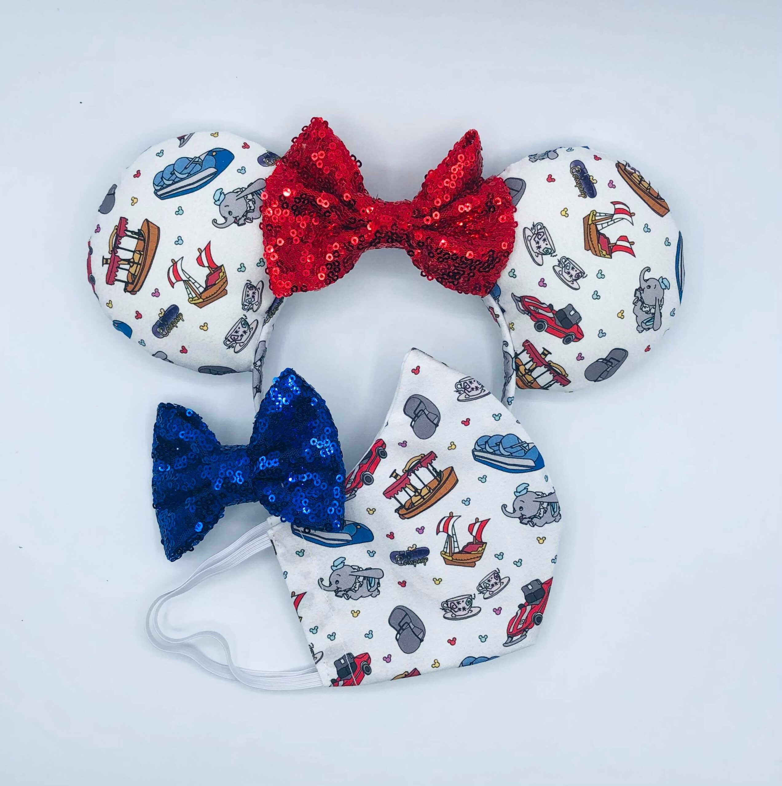 New Chip and Co Face Masks And Matching Minnie Ears!