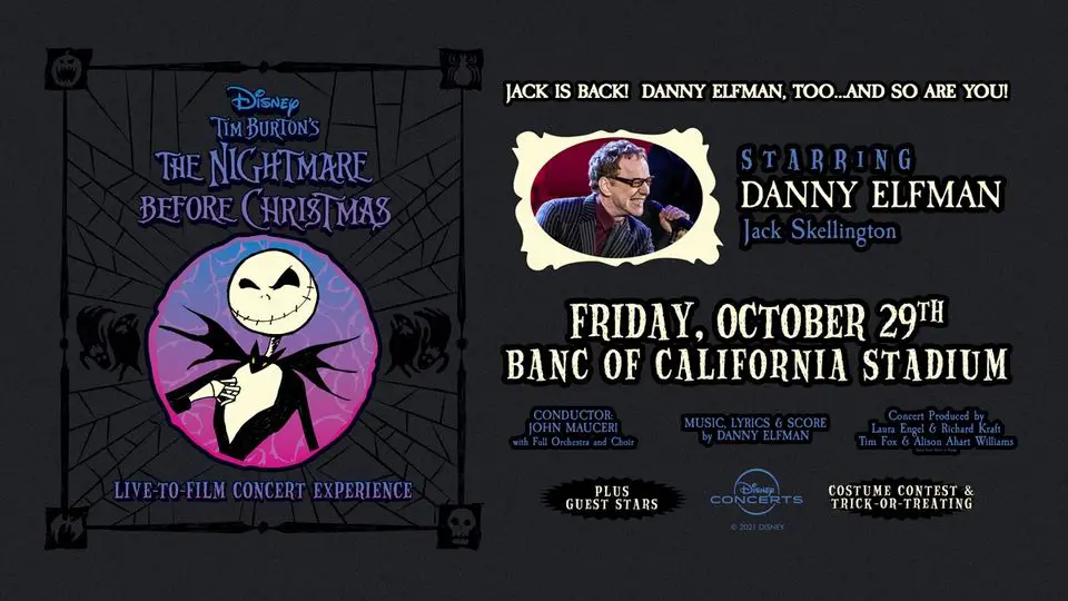 'The Nightmare Before Christmas' Live-To-Film Performance Coming this Fall