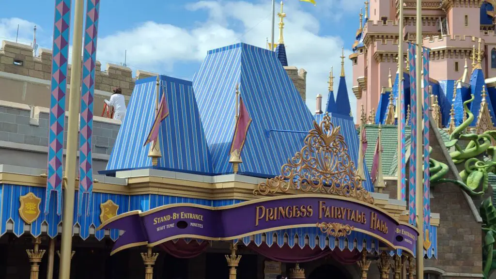 Painting continues above Princess Fairytail Hall.