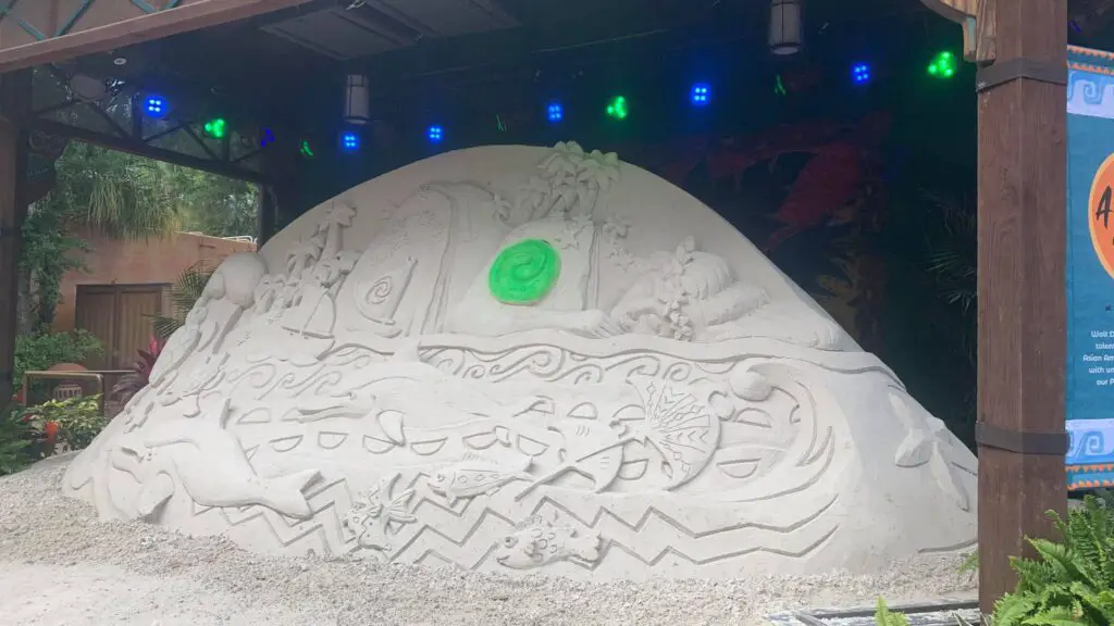 Moana sand sculpture