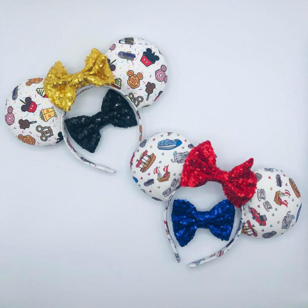 Chip and Co Minnie Ears Featuring Disney Snacks and Attractions!