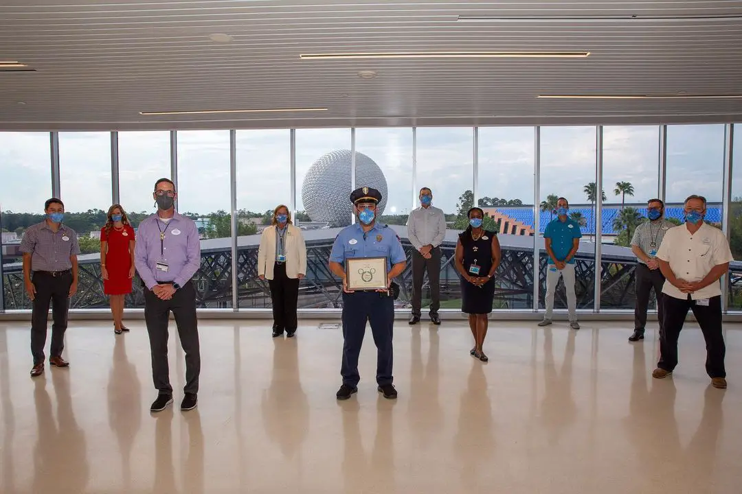 Epcot Cast Member Honored with an award for saving 4-Year-Old Child