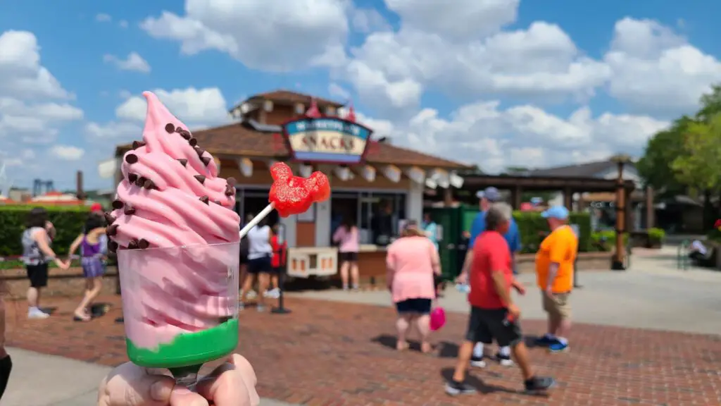 You must try this Watermelon Taco Dole Whip in Disney Springs