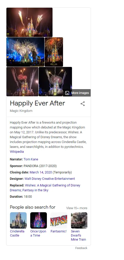 Are Happily Ever After Fireworks returning in July?