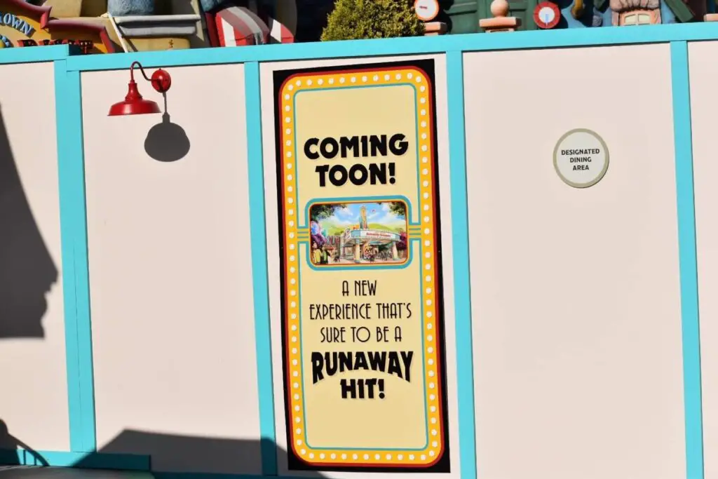 Construction update for Mickey & Minnie Runaway Railway in Disneyland