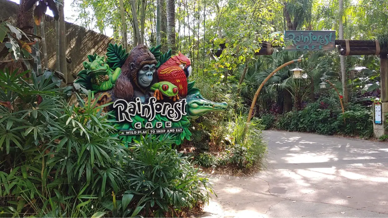 Animal Kingdom Rainforest Cafe Entrance is now open