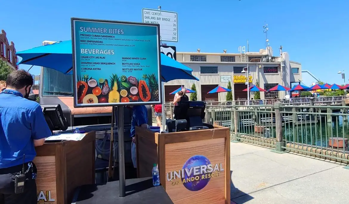 New Summer Bites Food Booths now open in Universal Orlando