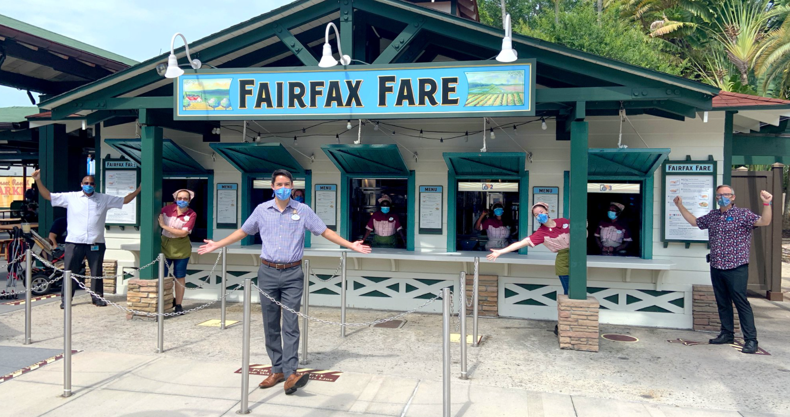 Disney Cast Members Celebrate the reopening of Fairfax Fare with a brand-new menu