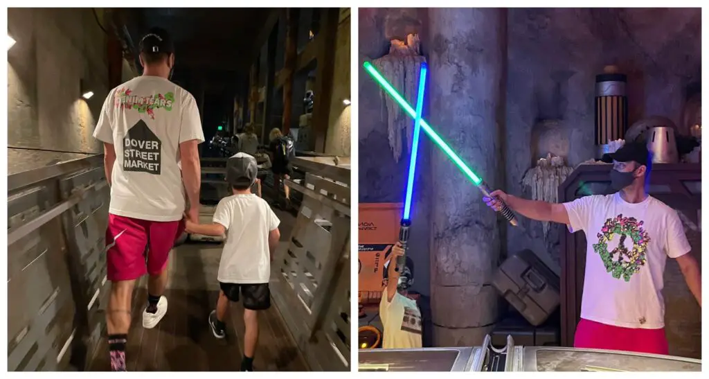 Justin Timberlake and His Son Enjoyed a Visit to Star Wars Galaxy's Edge in Hollywood Studios
