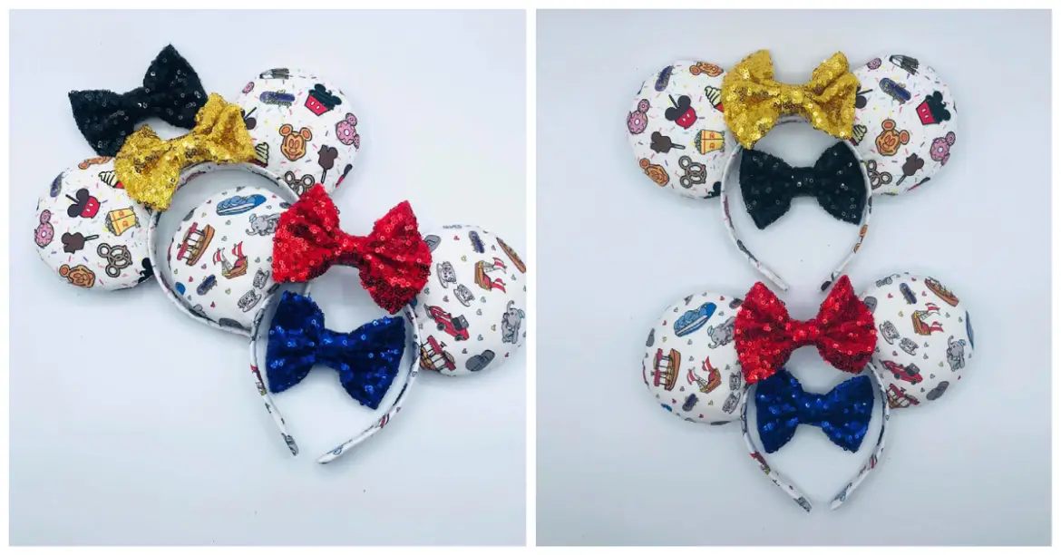 Chip and Co Minnie Ears Featuring Disney Snacks and Attractions!